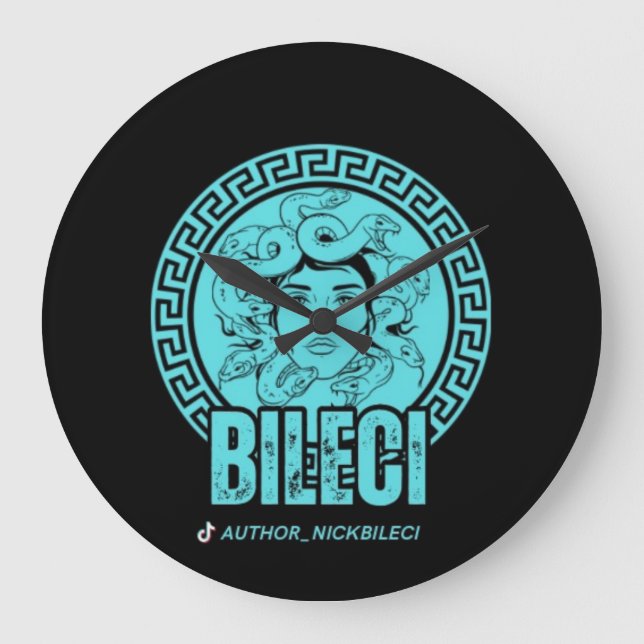 Reloj Redondo Grande Logo de Bileci (Anverso)