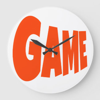 RELOJ REDONDO GRANDE LOGO DEL JUEGO FUENTES ROJAS