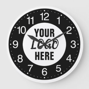 Reloj Redondo Grande Logotipo comercial de personalizado