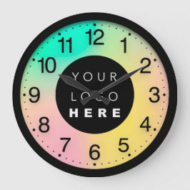 Reloj Redondo Grande Logotipo del Personalizado Holográfico de Terapia