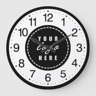 Reloj Redondo Grande Logotipo empresarial personalizado