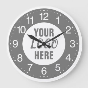 Reloj Redondo Grande Logotipo empresarial personalizado