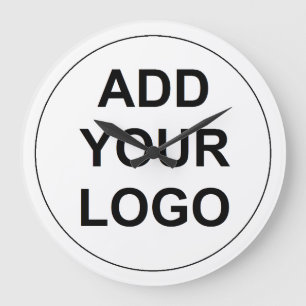 Reloj Redondo Grande Logotipo Personalizado