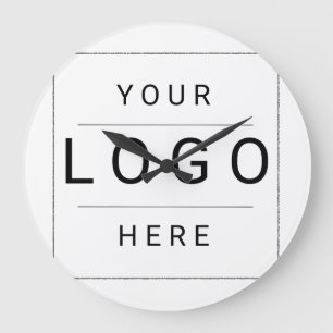 Reloj Redondo Grande Logotipo personalizado