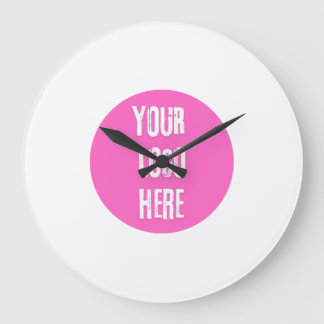 Reloj Redondo Grande Logotipo Personalizado Agrega Tu Logo Aquí