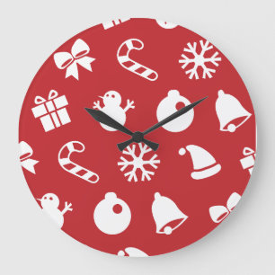 Reloj Redondo Grande Lolailo 12 Feliz Navidad/Navidad Feliz