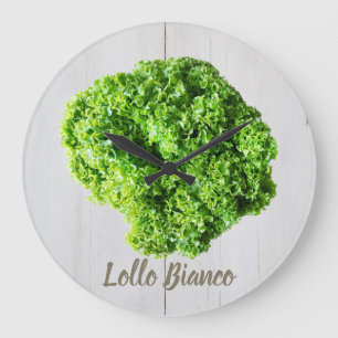 Reloj Redondo Grande Lollo Bianco Salad lechuga para Vegans