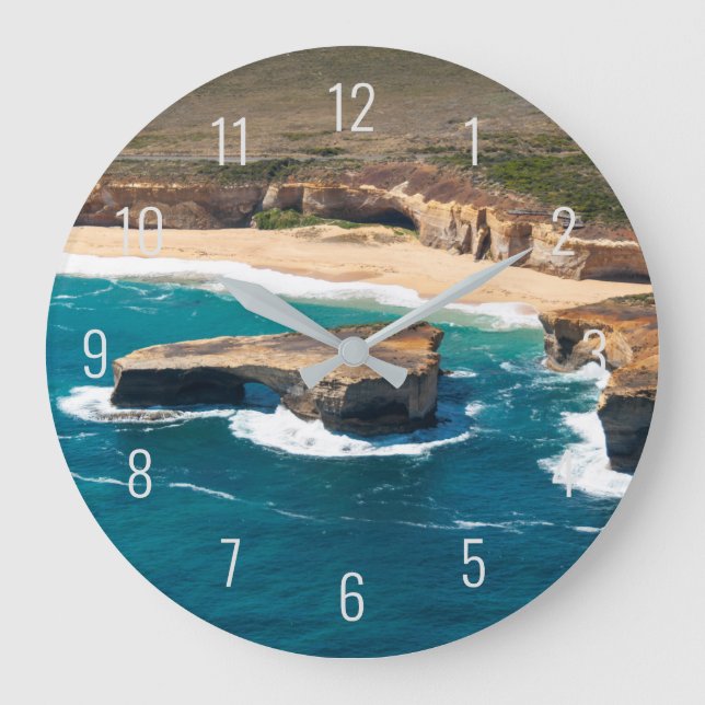 Reloj Redondo Grande London Bridge Great Ocean Road Aerial Air (Anverso)