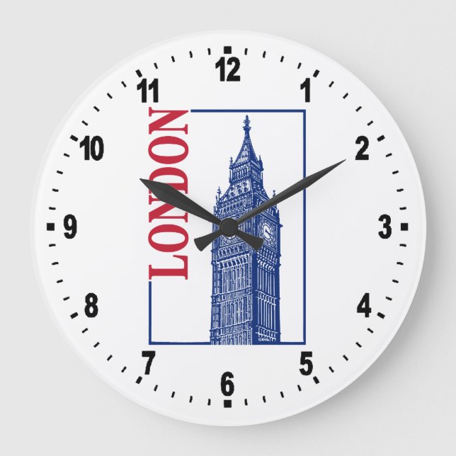 Reloj Redondo Grande Londres, Big Ben (Anverso)
