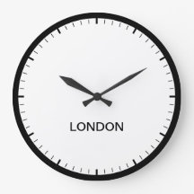 Londres Time Zone Newsroom Style Clock