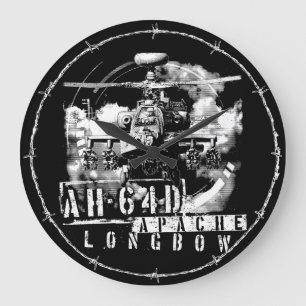 Reloj Redondo Grande Longbow Apache AH-64D