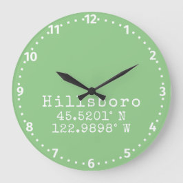 Reloj Redondo Grande Longitud de Hillsboro Oregon