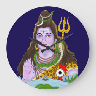 Reloj Redondo Grande Lord Shiva Wall Clock