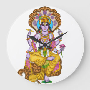Reloj Redondo Grande Lord Vishnu Clock