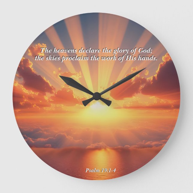 Reloj Redondo Grande Los cielos declaran la gloria: Dios y el Verso de  (Anverso)