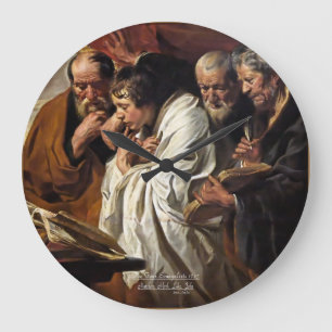 Reloj Redondo Grande Los cuatro evangelistas Matthew Mark Luke John