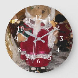 Reloj Redondo Grande Los hermosos Navidades con amor tienen un buen día
