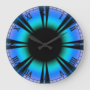 Reloj Redondo Grande Los ojos azules salvarán y ayudarán