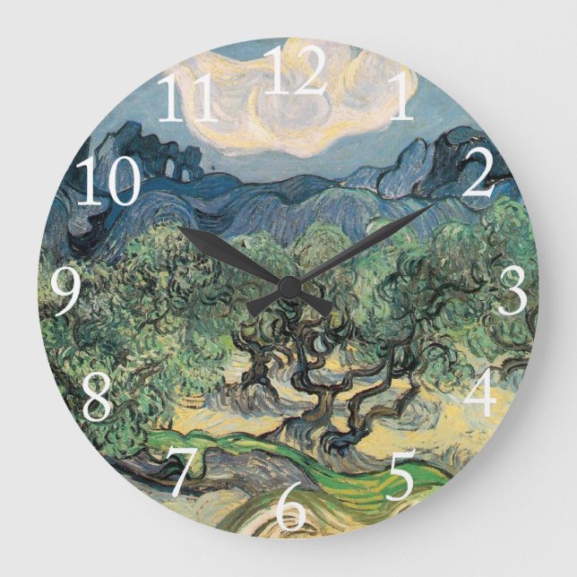 Reloj Redondo Grande Los Olivos, Vincent van Gogh (Anverso)