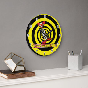 Reloj Redondo Grande ¡Los payasos me hicieron hacerlo!