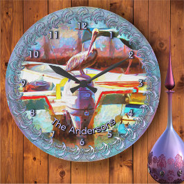 Reloj Redondo Grande Los Peines Pelican 0463 Family