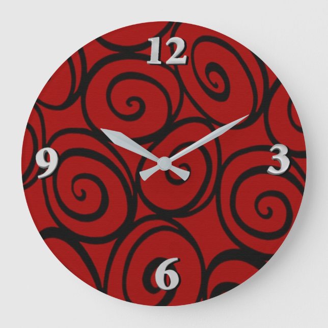 Reloj Redondo Grande Los Rosas de la Reina (Anverso)