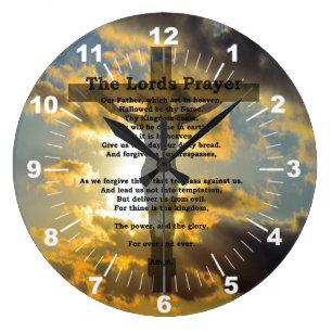 Reloj Redondo Grande Los señores Prayer Clock
