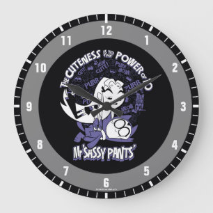 Reloj Redondo Grande ¡Los titanes adolescentes van! El   Starfire y Sr.