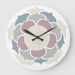 Reloj Redondo Grande Lotus in pastell
