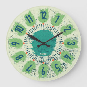 RELOJ REDONDO GRANDE LOVE ART CLOCK FREE STROKES BY MASANSER