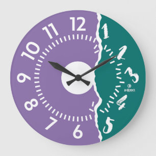 RELOJ REDONDO GRANDE LOVE ART KLOCK BROKEN EFFECT BY MASANSER