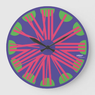 RELOJ REDONDO GRANDE LOVE ART KLOCK CLASSIC OVERLAPPING NUMBERS BY MASA