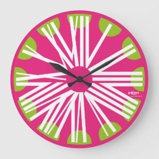 RELOJ REDONDO GRANDE LOVE ART KLOCK CLASSIC OVERLAPPING NUMBERS BY MASA