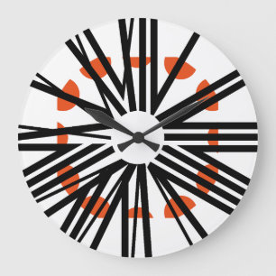 RELOJ REDONDO GRANDE LOVE ART KLOCK CLASSIC OVERLAPPING NUMBERS BY MASA