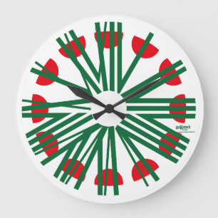 RELOJ REDONDO GRANDE LOVE ART KLOCK CLASSIC OVERLAPPING NUMBERS BY MASA