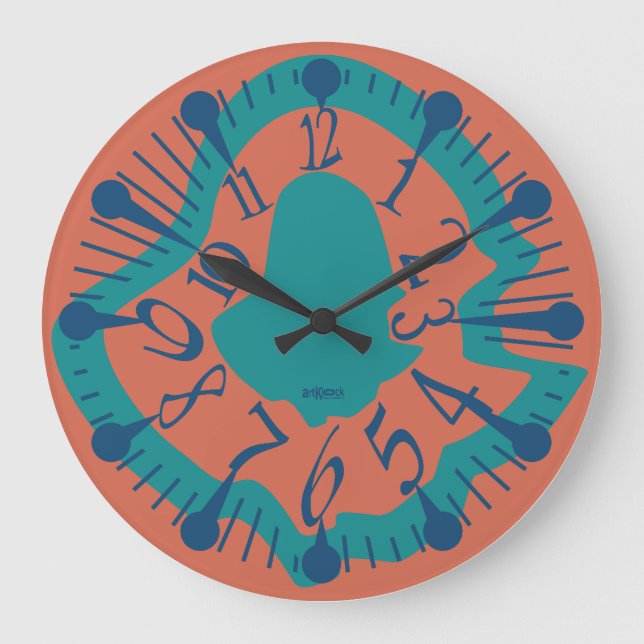 RELOJ REDONDO GRANDE LOVE ART KLOCK DEFORMED DAKILIANO BY MASANSER (Anverso)