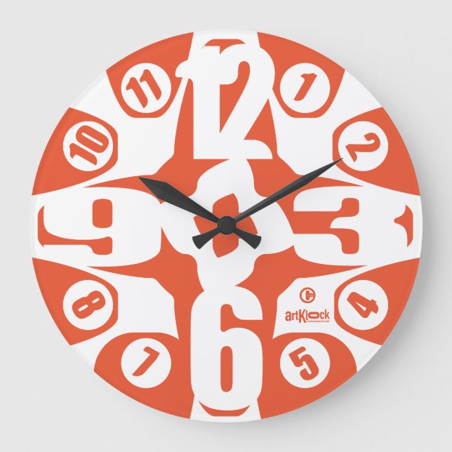 RELOJ REDONDO GRANDE LOVE ART KLOCK FREE DESIGN BY MASANSER (Anverso)