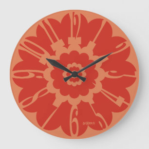 RELOJ REDONDO GRANDE LOVE ART KLOCK GEONUMBERSTRIC Y MASANSER