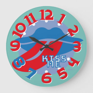RELOJ REDONDO GRANDE LOVE ART KLOCK KISS ME BY MASANSER