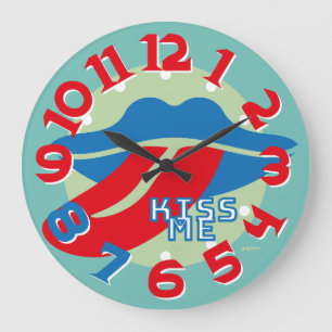 RELOJ REDONDO GRANDE LOVE ART KLOCK KISS ME BY MASANSER