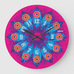 RELOJ REDONDO GRANDE LOVE ART KLOCK LOOKING IRIS BY MASANSER