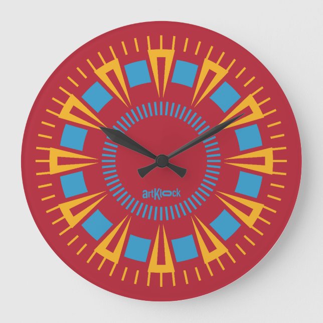 RELOJ REDONDO GRANDE LOVE ART KLOCK MODEL TOPMEX BY MASANSER (Anverso)