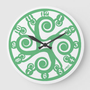 RELOJ REDONDO GRANDE LOVE ART KLOCK MULTI CELTIC SIMBOLS BY MASANSER