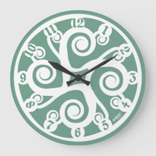 RELOJ REDONDO GRANDE LOVE ART KLOCK MULTI CELTIC SIMBOLS BY MASANSER