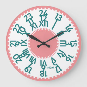 RELOJ REDONDO GRANDE LOVE ART KLOCK NUMBER MODERN MIX CLASSICS BY MASAN