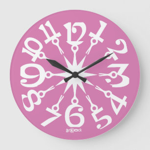RELOJ REDONDO GRANDE LOVE ART KLOCK PINK PROJECT BY MASANSER
