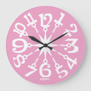 RELOJ REDONDO GRANDE LOVE ART KLOCK PINK PROJECT BY MASANSER