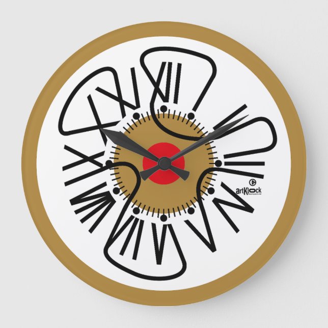 RELOJ REDONDO GRANDE LOVE ART KLOCK ROMANESQUE FANTASY BY MASANSER (Anverso)