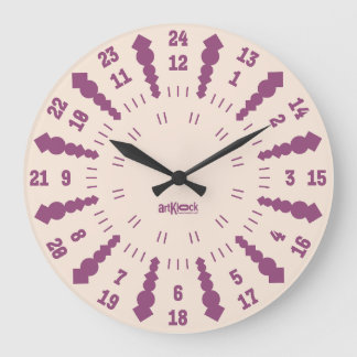 RELOJ REDONDO GRANDE LOVE ART KLOCK TWENTY FOUR/TWELVE BY MASANSER