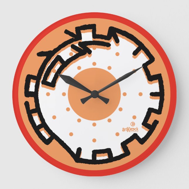 RELOJ REDONDO GRANDE LOVE ARTKLOCK USA/EEUU HAND STYLE BY MASANSER (Anverso)